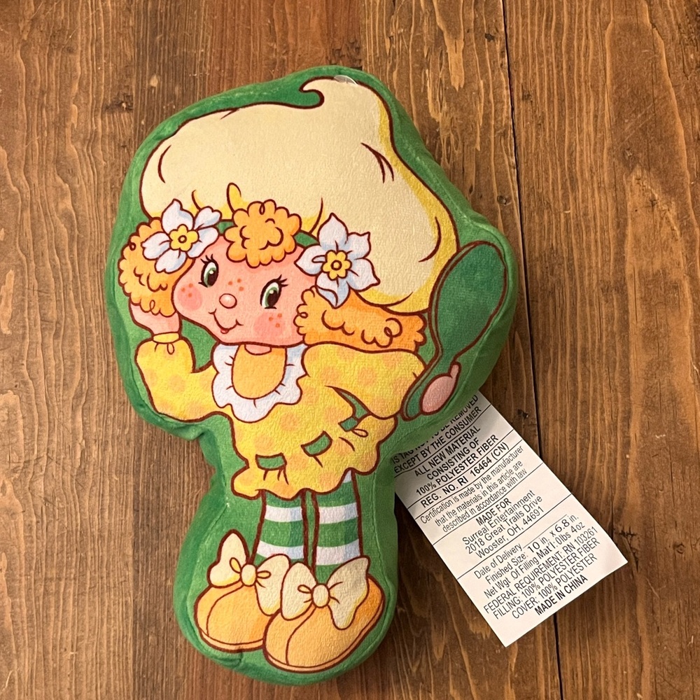 Strawberry Shortcake Decorative Plush Pillow Retro Style w/ Tags